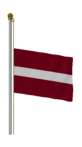 Latvia Half Mast animated flag GIF