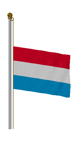 Luxembourg Half Mast animated flag GIF