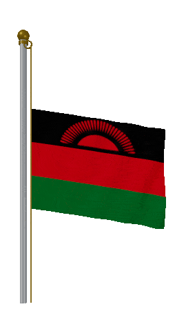 Malawi Half Mast animated flag GIF