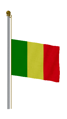 Mali Half Mast animated flag GIF