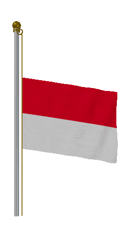 Monaco Half Mast animated flag GIF
