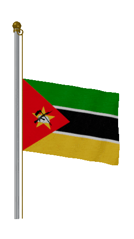 Mozambique Half Mast animated flag GIF