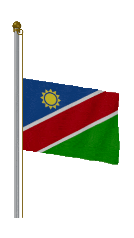 Namibia Half Mast animated flag GIF