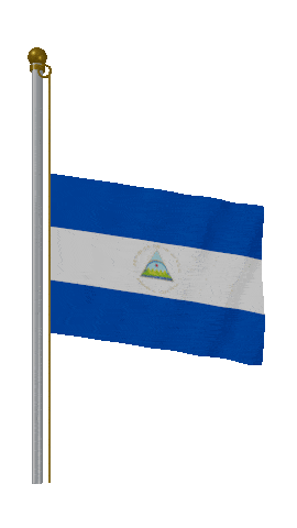Nicaragua Half Mast animated flag GIF