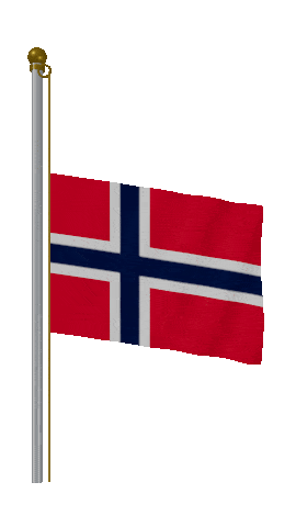 Norway Half Mast animated flag GIF