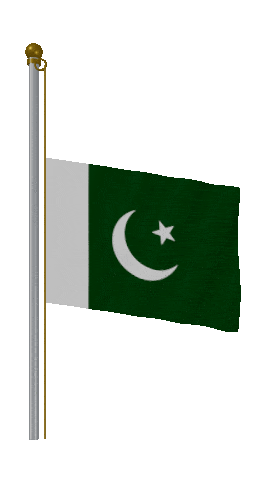 Pakistan Half Mast animated flag GIF