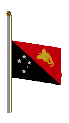 Papua New Guinea Half Mast animated flag GIF