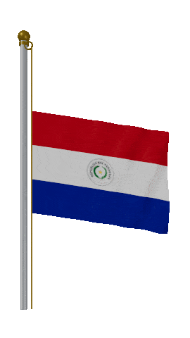 Paraguay Half Mast animated flag GIF