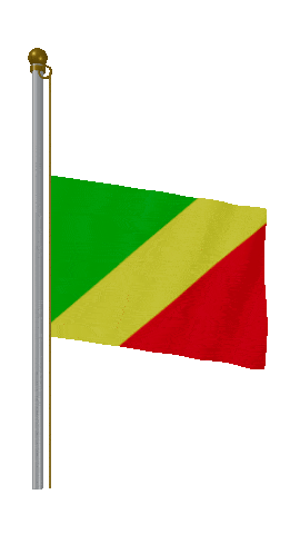 Republic Of The Congo Half Mast animated flag GIF