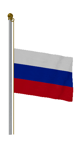 Russia Half Mast animated flag GIF
