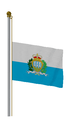 San Marino Half Mast animated flag GIF