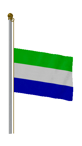 Sierra Leone Half Mast animated flag GIF