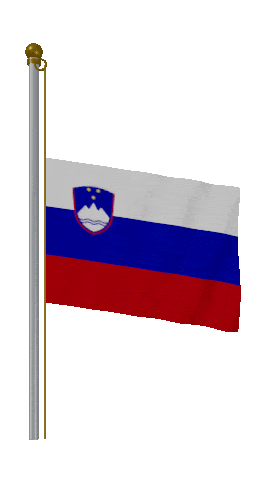 Slovenia Half Mast animated flag GIF