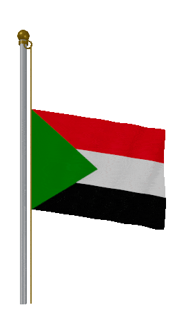 Sudan Half Mast animated flag GIF