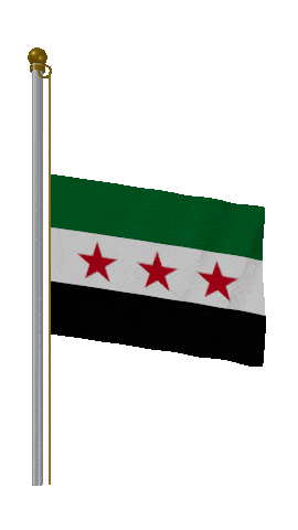 Syria Half Mast animated flag GIF
