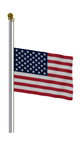 Half Mast US flag GIF