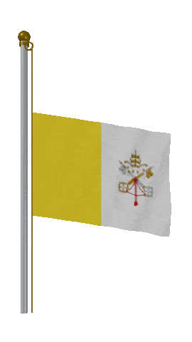 Vatican City Half Mast animated flag GIF