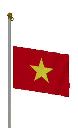 Vietnam Half Mast animated flag GIF