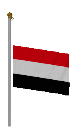 Yemen Half Mast animated flag GIF