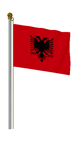 Albania Hold Pole animated flag GIF