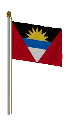 Antigua And Barbuda Hold Pole animated flag GIF