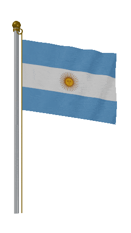 Argentina Hold Pole animated flag GIF