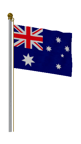Australia Hold Pole animated flag GIF