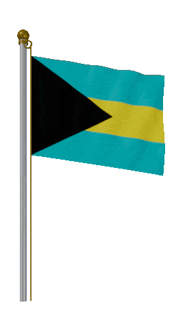 Bahamas Hold Pole animated flag GIF