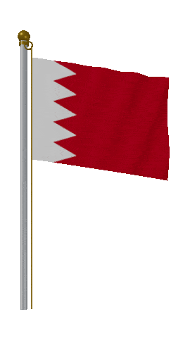 Bahrain Hold Pole animated flag GIF