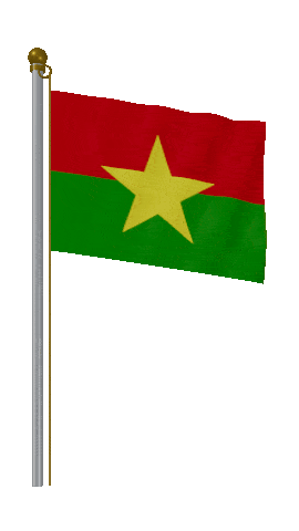Burkina Faso Hold Pole animated flag GIF