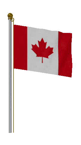Canada Hold Pole animated flag GIF