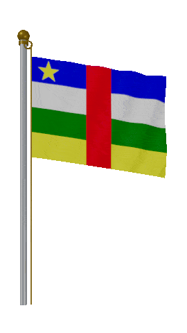Central African Republic Hold Pole animated flag GIF