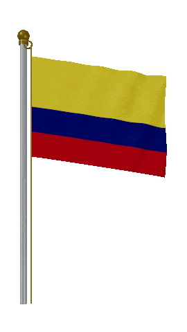 Colombia Hold Pole animated flag GIF
