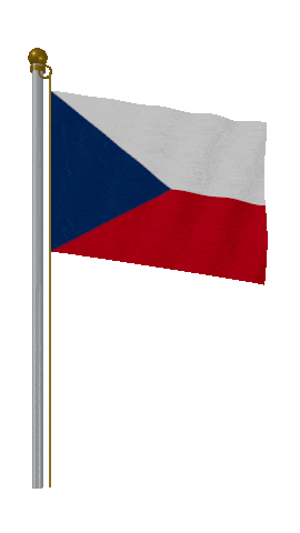 Czechia Hold Pole animated flag GIF