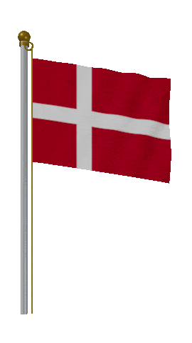 Denmark Hold Pole animated flag GIF