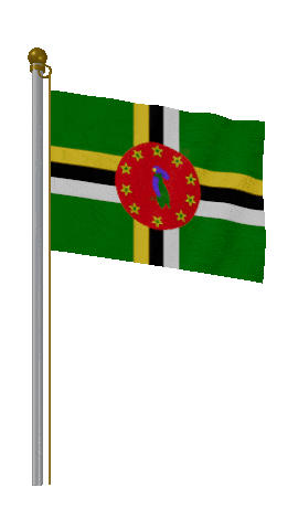 Dominica Hold Pole animated flag GIF