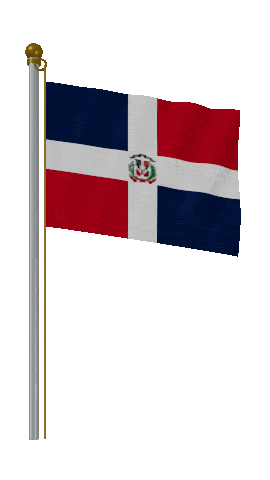 Dominican Republic Hold Pole animated flag GIF