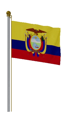 Ecuador Hold Pole animated flag GIF