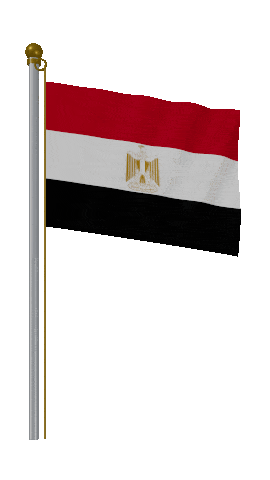 Egypt Hold Pole animated flag GIF