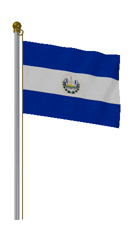 El Salvador Hold Pole animated flag GIF