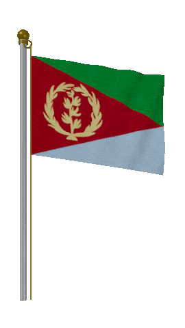 Eritrea Hold Pole animated flag GIF