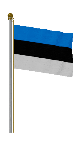Estonia Hold Pole animated flag GIF