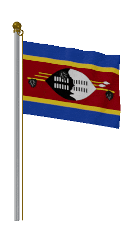 Eswatini Hold Pole animated flag GIF