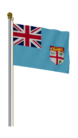 Fiji Hold Pole animated flag GIF