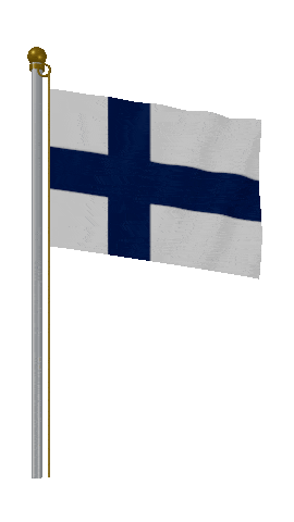 Finland Hold Pole animated flag GIF