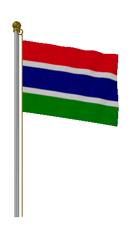 Gambia Hold Pole animated flag GIF