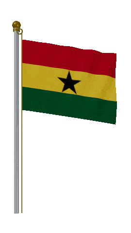 Ghana Hold Pole animated flag GIF