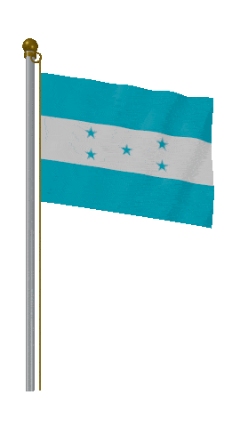 Honduras Hold Pole animated flag GIF