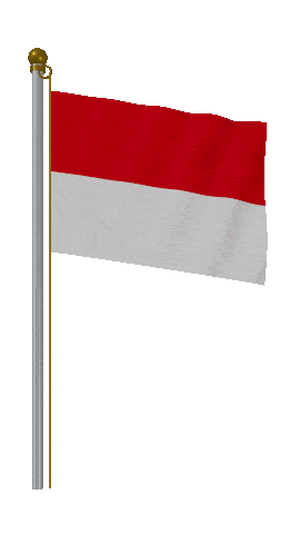 Indonesia Hold Pole animated flag GIF