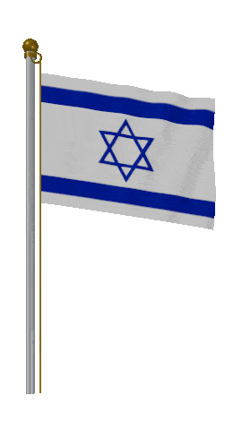 Israel Hold Pole animated flag GIF